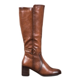 Botas de fivela VINCEZA marrom