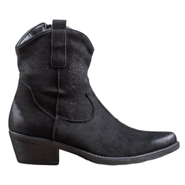 Seastar Botas de cowboy quentes em salto alto preto Seastar Botas de cowboy quentes em salto alto preto