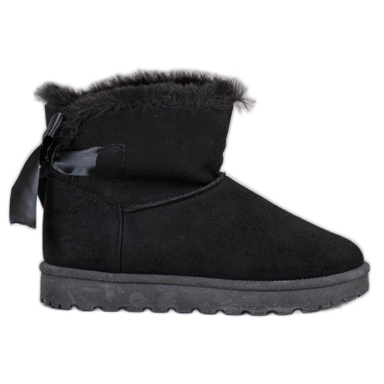 SHELOVET Mukluki caloroso com uma reverência preto