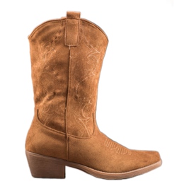Seastar Botas de cowboy com estampa castanho