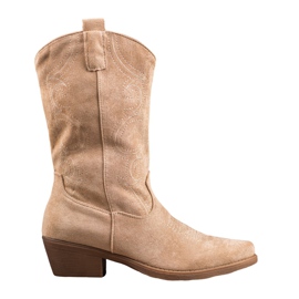 Seastar Botas de cowboy com estampa marrom