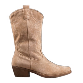 Seastar Botas de cowboy com estampa marrom