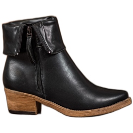 Kylie Botas de caubói com cano enrolado preto Kylie Botas de caubói com cano enrolado preto
