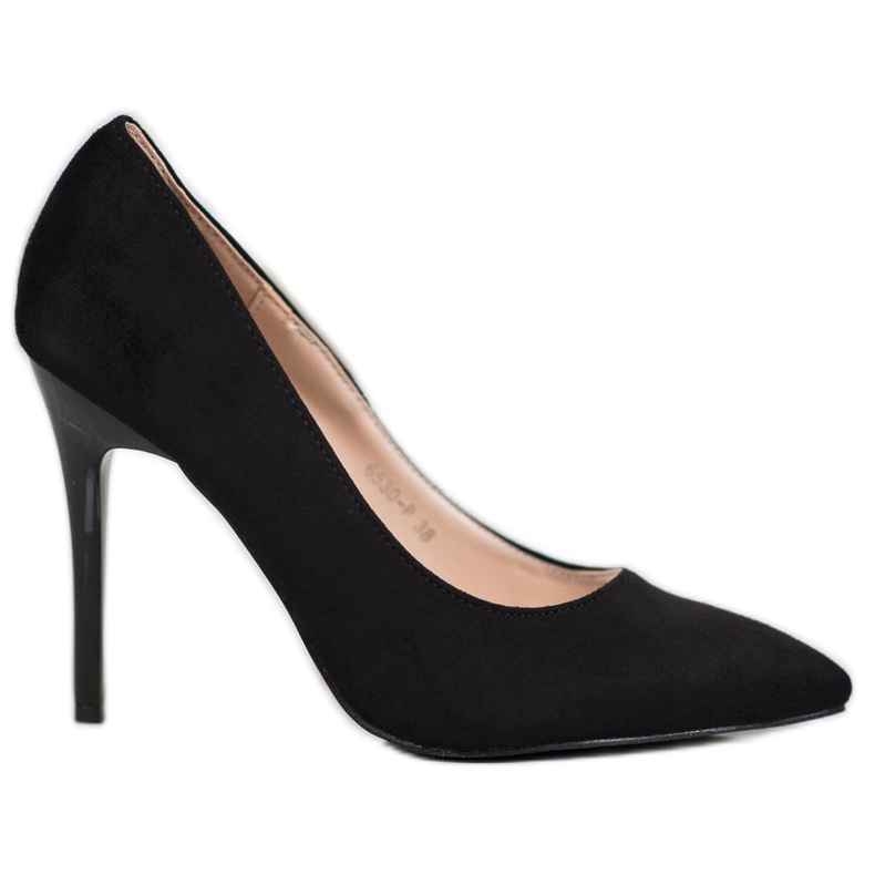 R'S Salto de camurça preto