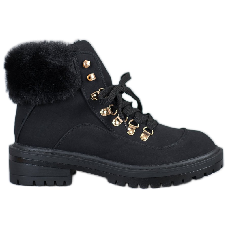Botas têxteis com pele VICES preto