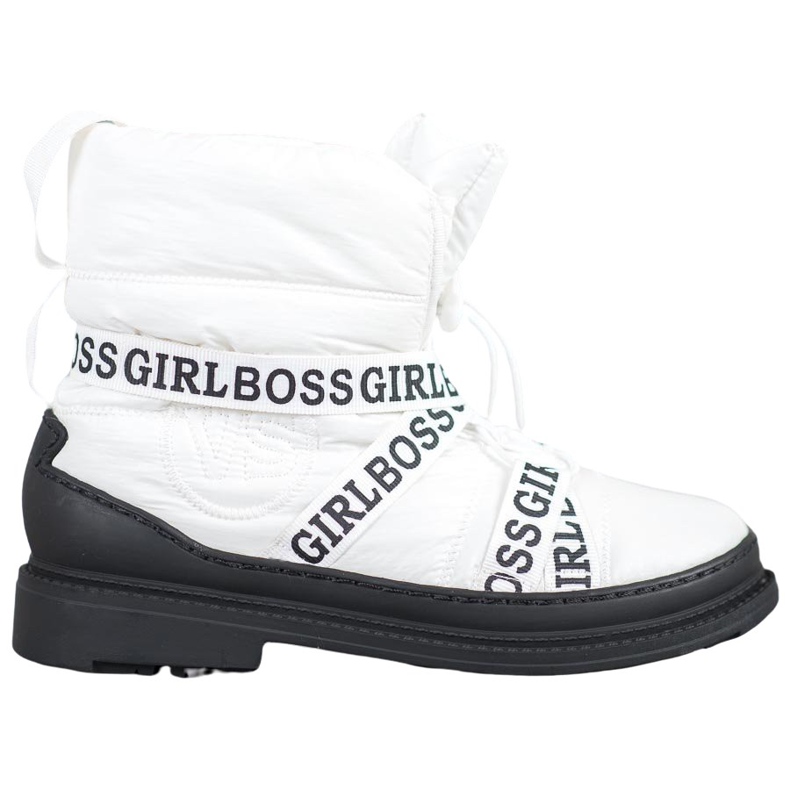 Vices Botas de neve Girl Boss branco