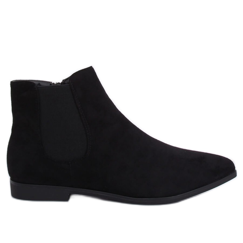 Botas pretas Chelsea com biqueira amendoada TX-1855 Preto