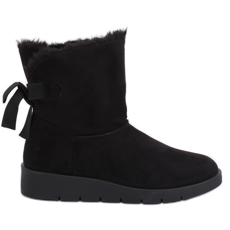 Botas de neve pretas femininas A-3 pretas preto
