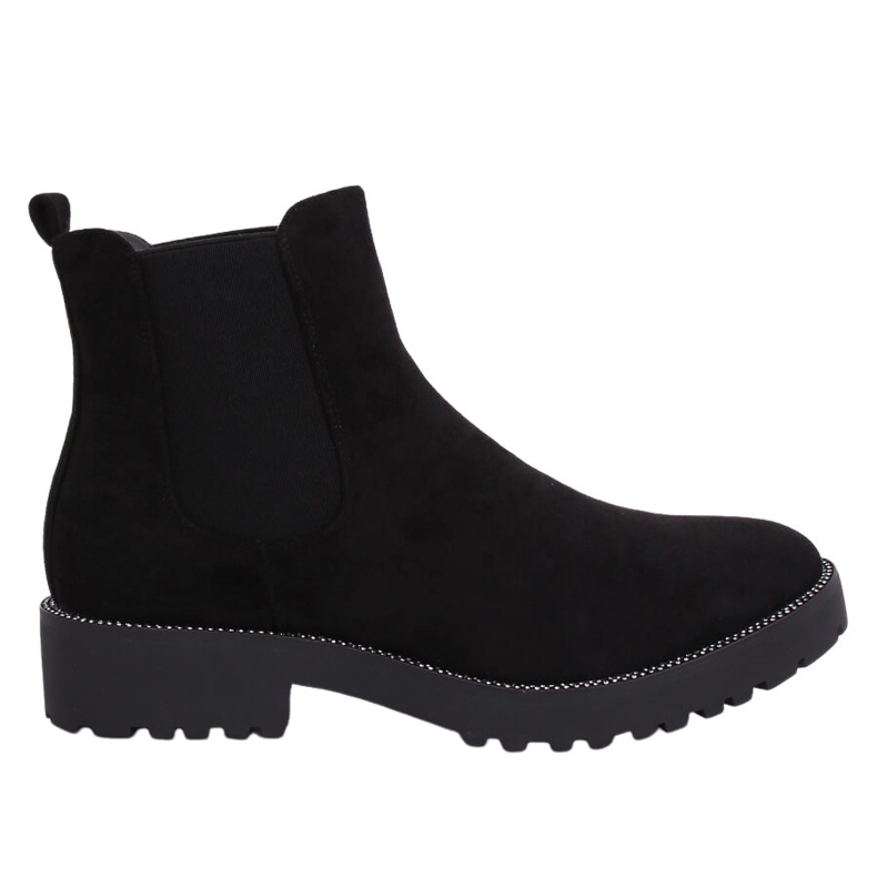 Botas pretas Chelsea para mulheres 7683-PA pretas preto