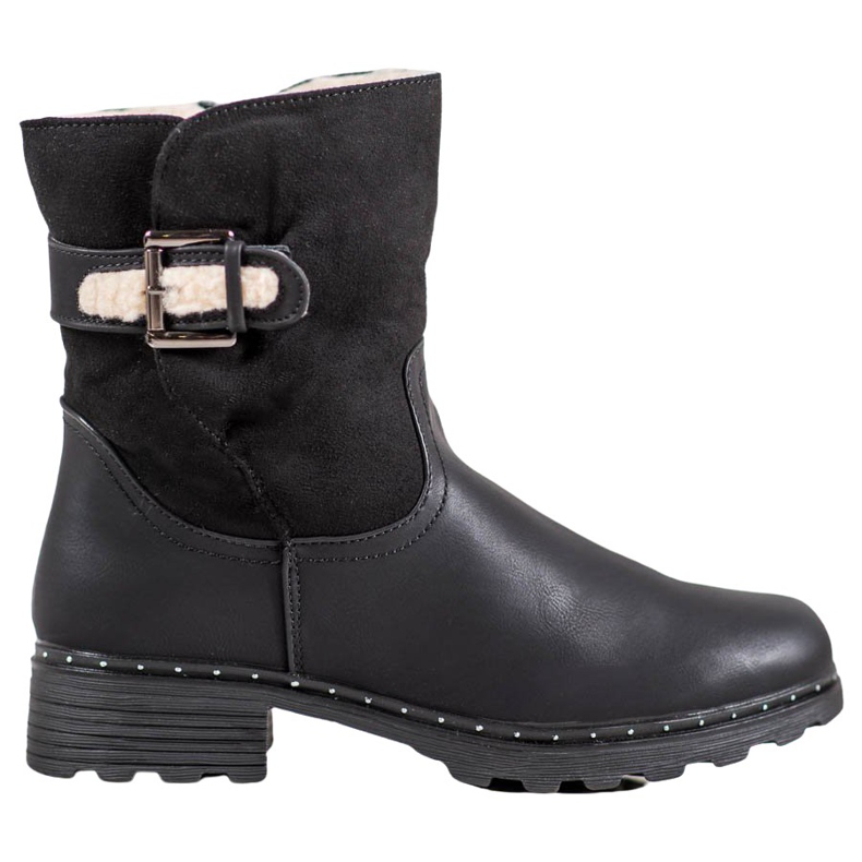 SHELOVET Trabalhadores Quentes Com Pele De Carneiro preto