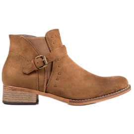 Clowse Botas de camelo com fivela castanho