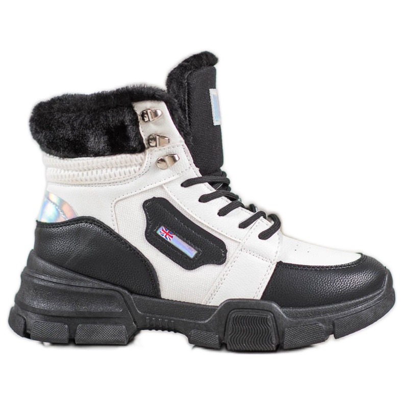 Yes Mile Tênis Com Pele branco preto