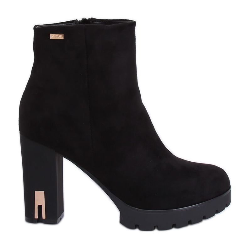 Botas pretas de salto alto 1033-GA pretas preto