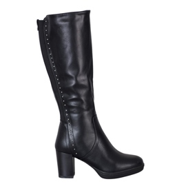 J. Star Botas pretas de salto alto preto J. Star Botas pretas de salto alto preto