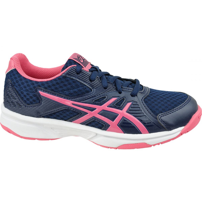 Tênis Asics Upcourt 3 W 1072A012-407 voleibol amarelo azul marinho