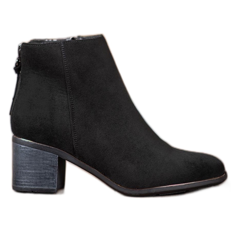 Super Me Botas quentes de salto alto preto