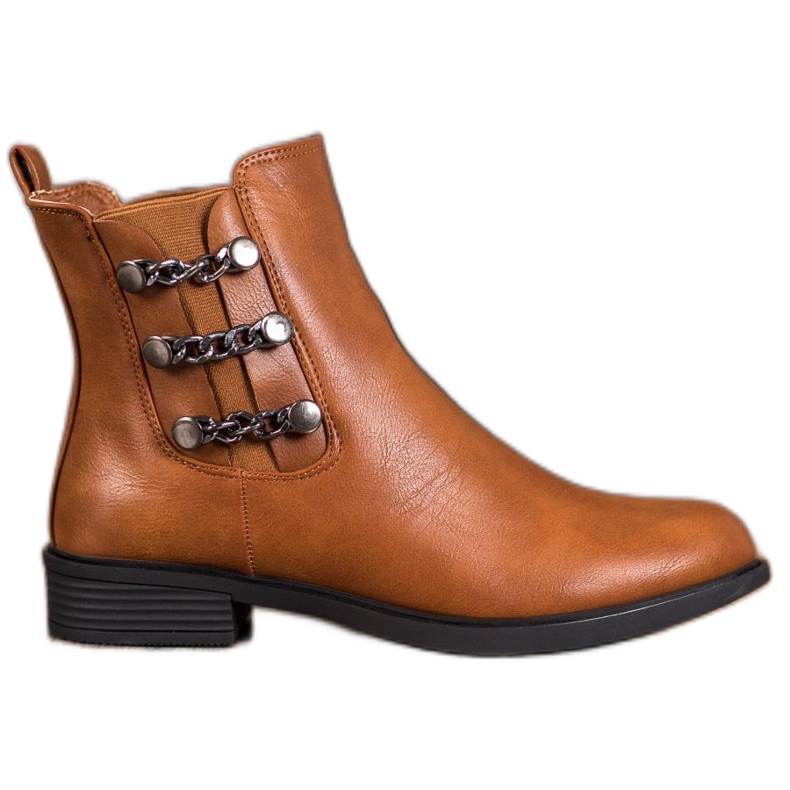 SHELOVET Botas chelsea elegantes castanho