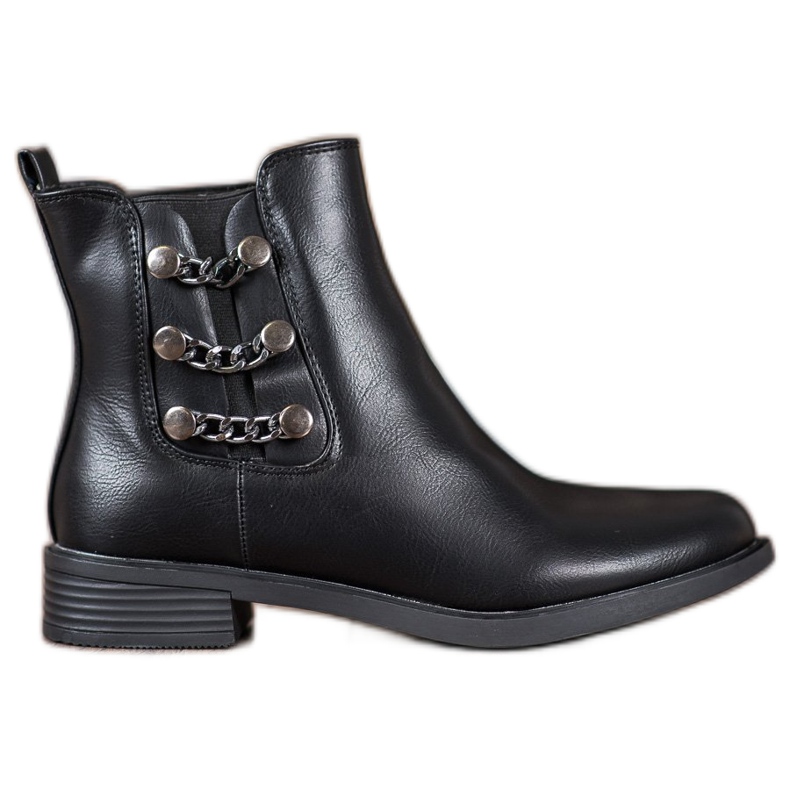 SHELOVET Botas chelsea elegantes preto