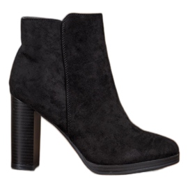Super Me Botas elegantes de salto alto preto