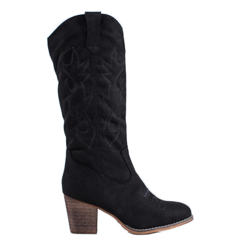 Abloom Botas de cowboy preto