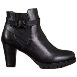 Anesia Paris Botas Pretas Com Fivela preto