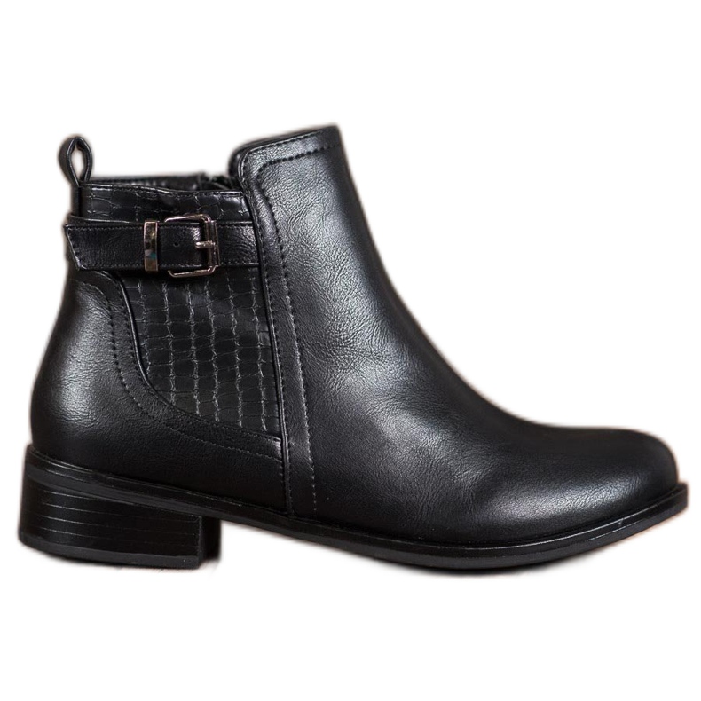 Nio Nio Botas elegantes com fivela preto