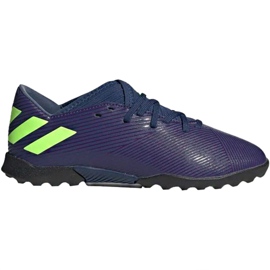 Chuteiras Adidas Nemeziz Messi 19.3 Tf Jr EF1811 preto azul marinho