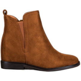 SHELOVET Botas de cowboy confortáveis marrom