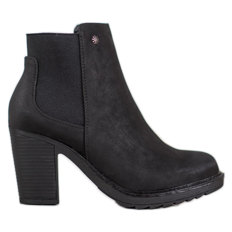 Goodin Botas de salto alto de salto alto preto