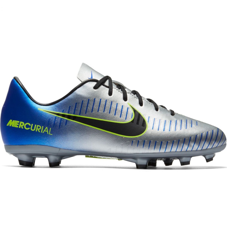 Chuteiras Nike Mercurial Victory 6 Neymar Fg Jr 921488-407 cinza prata