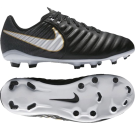 Chuteiras de futebol Nike Tiempo Iv Fg Jr 897725-002 preto preto