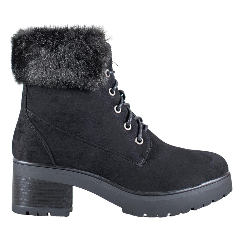 Goodin Botas Pretas Com Pele preto