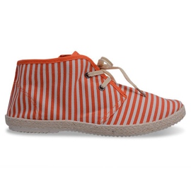Botas Tênis com Sola Palha 2607 Laranja