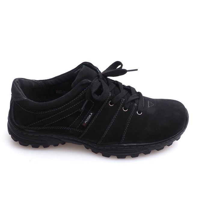 Botas de caminhada em couro nat 6144 preto