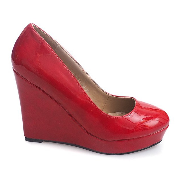 Bombas Lacadas On Wedge 2011-23 Red vermelho