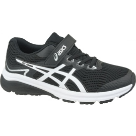 Tênis de corrida Asics GT-1000 8 Ps Jr 1014A067-001 branco preto