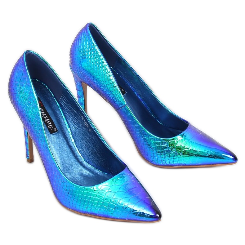 Pinos holográficos SY54P azuis azul multicolorido