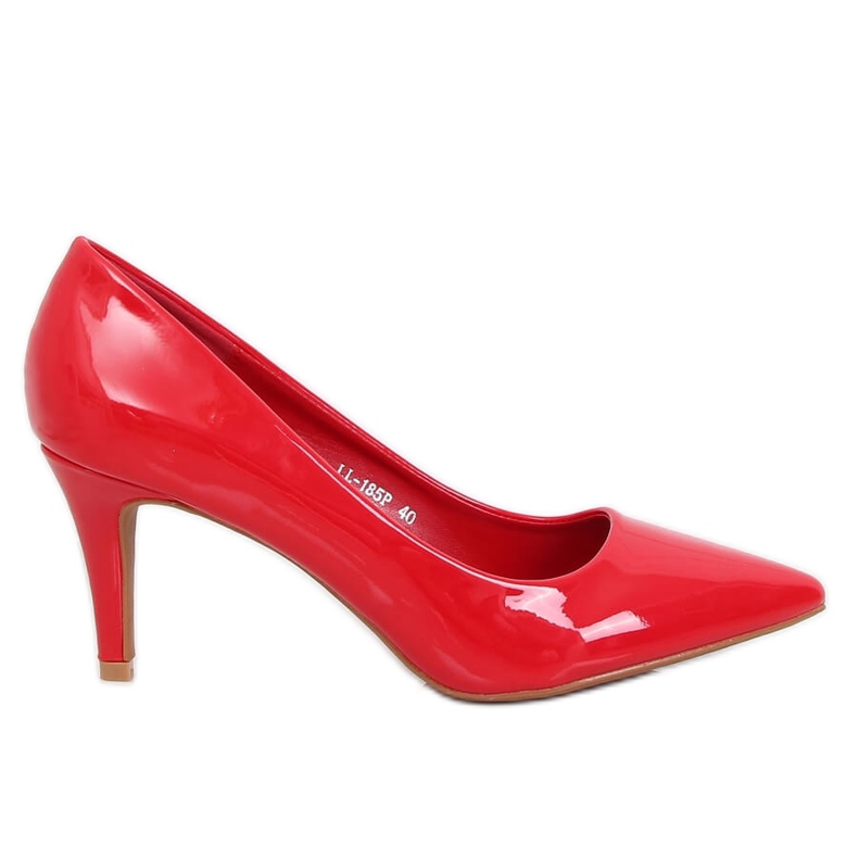 Salto alto feminino lacado vermelho LL-185P Vermelho