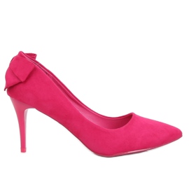 Bombas em um pino com um arco fúcsia NF-46 Fúcsia rosa Bombas em um pino com um arco fúcsia NF-46 Fúcsia rosa