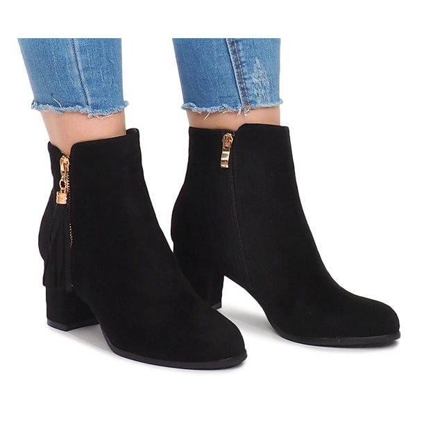 Botas de salto Boho S-20 Pretas preto