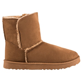 Lucky Shoes Botas de camelo para neve marrom