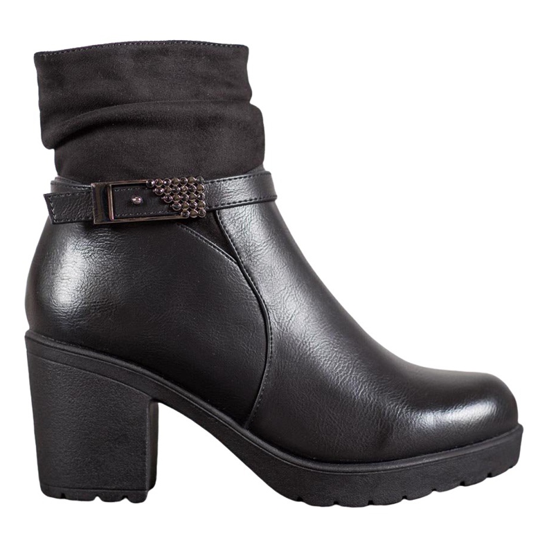 SHELOVET Botas Pretas Com Fivela preto