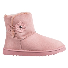 SHELOVET Mukluki com flor rosa SHELOVET Mukluki com flor rosa