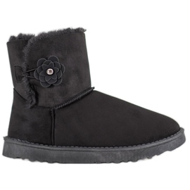 SHELOVET Mukluki com flor preto SHELOVET Mukluki com flor preto