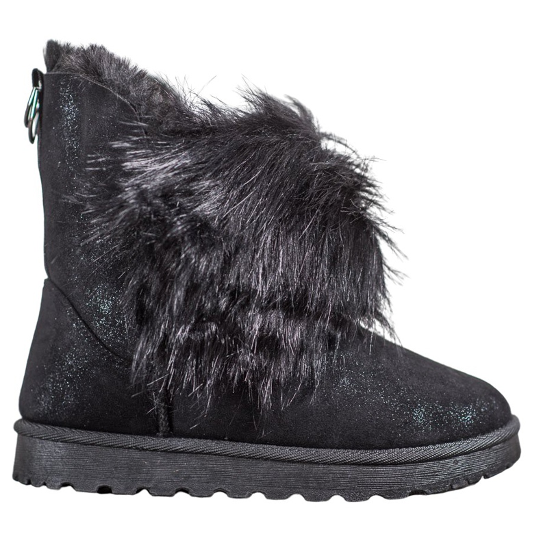 Bella Paris Botas de neve com pele preto Bella Paris Botas de neve com pele preto