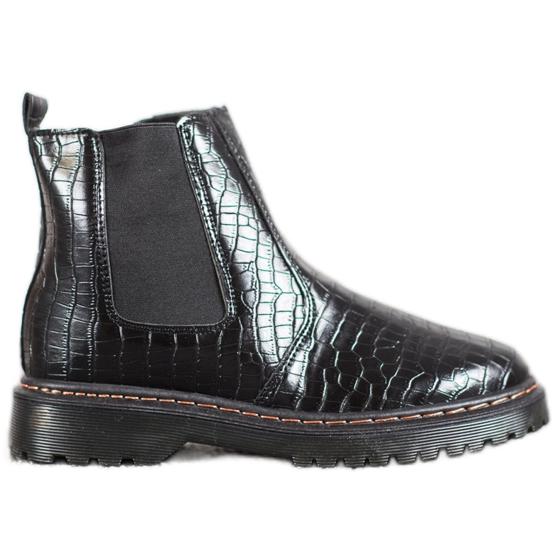 SHELOVET Chelsea Boots na plataforma preto