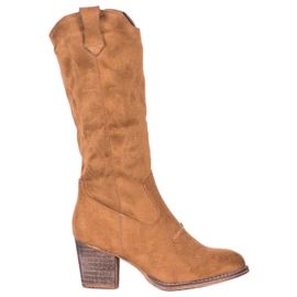 Abloom Botas de cowboy marrom