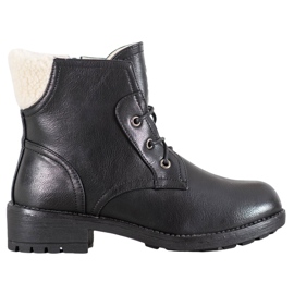 J. Star Botas Com Pele De Carneiro preto