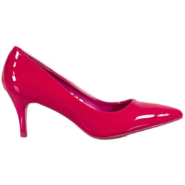 Comer Salto Envernizado Confortável vermelho Comer Salto Envernizado Confortável vermelho