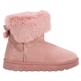 SHELOVET Mukluki Com Pele rosa SHELOVET Mukluki Com Pele rosa